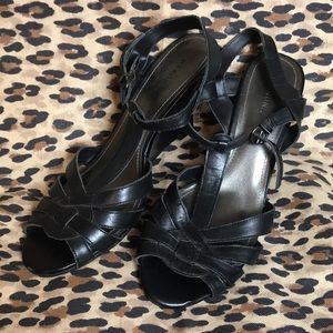Merona black Sandals open toe shoe